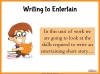 Writing to Entertain Teaching Resources (slide 2/152)